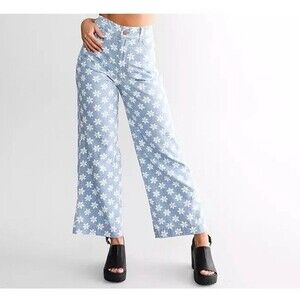 Billabong x Wrangler Perfect Pair Cropped Pant 26 High Rise Cheeky Fit Floral